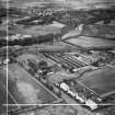 Blantyre Engineering Co. Ltd. Works, John Street and Craighead Viaduct, Blantyre.  Oblique aerial photograph taken facing north-east.  This image has been produced from a crop marked negative.