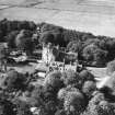Innes House, Elgin.  Oblique aerial photograph taken facing west.