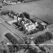 Marine Hotel, Main Street, Gullane.  Oblique aerial photograph taken facing east.  This image has been produced from a crop marked negative.