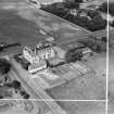 Marine Hotel, Main Street, Gullane.  Oblique aerial photograph taken facing north.  This image has been produced from a crop marked negative.
