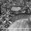 Edinburgh, general view, showing St Leonard's Hall, Holyrood Park Road and Salisbury Green, Dalkeith Road.  Oblique aerial photograph taken facing north-west.  This image has been produced from a crop marked negative.