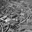 Glasgow, general view, showing Royal Infirmary and Glasgow Cathedral.  Oblique aerial photograph taken facing north.  This image has been produced from a crop marked negative.