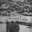 Bearsden, general view, showing Canniesburn Auxiliary Hospital, Switchback Road and St Germains Loch.  Oblique aerial photograph taken facing north.  This image has been produced from a crop marked negative.