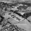 Canniesburn Auxiliary Hospital, Switchback Road, Bearsden.  Oblique aerial photograph taken facing south-east.  This image has been produced from a crop marked negative.