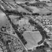 Schaw Convalescent Home, Drymen Road, Bearsden.  Oblique aerial photograph taken facing north.  This image has been produced from a crop marked negative.