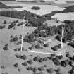 Scone Palace and Boot Hill.  Oblique aerial photograph taken facing north.  This image has been produced from a crop marked negative.
