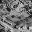 House and garden, Whins Road, Alloa.  Oblique aerial photograph taken facing north.