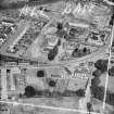 House and garden, Whins Road, Alloa.  Oblique aerial photograph taken facing north-west.  This image has been produced from a crop marked negative.