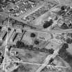 House and garden, Whins Road, Alloa.  Oblique aerial photograph taken facing north-west.  This image has been produced from a crop marked negative.