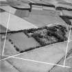 Ladysbridge Hospital, Boyndie.  Oblique aerial photograph taken facing north.  This image has been produced from a crop marked negative.