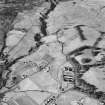 Cochno Filters, Cochno Road and Loch Humphrey Burn, Cochno.  Oblique aerial photograph taken facing north-west.  This image has been produced from a damaged negative.