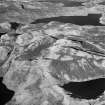 Kilmannan Reservoir and Black Loch, Kilpatrick Hills.  Oblique aerial photograph taken facing north. 