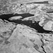 Jaw Reservoir and Cochno Loch, Kilpatrick Hills.  Oblique aerial photograph taken facing north.  This image has been produced from a damaged negative.