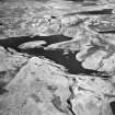 Jaw Reservoir and Cochno Loch, Kilpatrick Hills.  Oblique aerial photograph taken facing north.