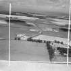 Fenton Barns, Drem, general view.  Oblique aerial photograph taken facing north.  This image has been produced from a crop marked negative.