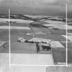 Fenton Barns, Drem, general view.  Oblique aerial photograph taken facing north.  This image has been produced from a crop marked negative.