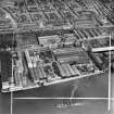 Mechans Ltd. Scotstoun Ironworks and Clyde Structural Iron Co. Clydeside Ironworks, South Street, Glasgow.  Oblique aerial photograph taken facing north-east.  This image has been produced from a crop marked negative.