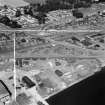 Former Seaplane Base, Stannergate Road, Dundee.  Oblique aerial photograph taken facing north-east.  This image has been produced from a crop marked negative.