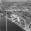 Dundee, general view, showing former Seaplane Base, Stannergate Road and Craigie Avenue.  Oblique aerial photograph taken facing north-west.  This image has been produced from a crop marked negative.