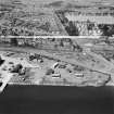 Dundee, general view, showing former Seaplane Base, Stannergate Road and Strips of Craigie Road.  Oblique aerial photograph taken facing north.  This image has been produced from a crop marked negative.