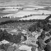 Megginch Castle and Gardens, Errol.  Oblique aerial photograph taken facing north-east.