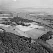 Binnhill Tower and Burnfoot Farm, Kinfauns.  Oblique aerial photograph taken facing south-east.