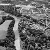 Aberdeen, general view, showing Donside Paper Co. Ltd. Donside Mills and St Machar Park.  Oblique aerial photograph taken facing south.  This image has been produced from a crop marked negative.