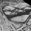 Tollcross Park, Glasgow.  Oblique aerial photograph taken facing north.