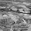 Motherwell, general view, showing Stewarts and Lloyds Ltd. Clydesdale Steel and Tube Works, Clydesdale Street and St Patrick's Cemetery.  Oblique aerial photograph taken facing south-west.  This image has been produced from a crop marked negative.