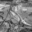 Stewarts and Lloyds Ltd. Clydesdale Steel and Tube Works, Clydesdale Street and Jerviston House Estate, Motherwell.  Oblique aerial photograph taken facing north.  This image has been produced from a crop marked negative.