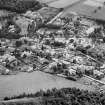 Strathpeffer, general view, showing Strathpeffer Free Church and Ben Wyvis Hotel.  Oblique aerial photograph taken facing east.