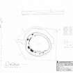RCAHMS survey drawing: Plan, elevation and sections of Berrybrae recumbent stone circle