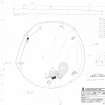 RCAHMS survey drawing: Plan, elevation and sections of Mains of Hatton stone circle