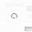 RCAHMS survey drawing: Plan, elevation and sections of Thorax stone circle