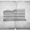 Photographic view of plan of Front Elevation by Robert Matheson 1861