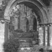 View through cloister entrance.
