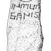 Scanned ink drawing of Kirkmadrine 1 inscribed cross slab