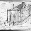 Sketch of castle.