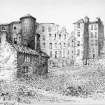View of ruined Tanner's Close in the West Port, Edinburgh.
Titled: "Burke and Hare's House. West Port -back of Tanner's Close"
