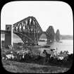 General view of the bridge from North Queensferry.
Insc. 'Wonders of the World. 1 Forth Bridge.'
Lantern slide.