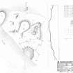 RCAHMS survey drawing: Plan and  elevation of Candle Hill Stone Circle