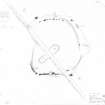 400dpi scan of site plan DC44474 - Plan, elevation and section of Hatton of Ardoyne Stone Circle