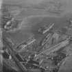 Thomas Ward and Sons Shipbreaking Yard, Inverkeithing.  Oblique aerial photograph taken facing north-east.  This image has been produced from a crop marked print.