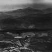 Creag Ghiubhais and Glen Girnock, Balmoral Estate.  Oblique aerial photograph taken facing south-east.  This image has been produced from a print.