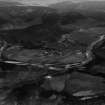 Ballater and Craigendarroch, Balmoral Estate.  Oblique aerial photograph taken facing north.  This image has been produced from a print.
