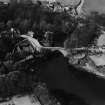 Brig o' Balgownie, Aberdeen.  Oblique aerial photograph taken facing north.  This image has been produced from a print.
