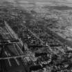 Edinburgh, general view, showing Princes Street and Queen Street Gardens.  Oblique aerial photograph taken facing west.  This image has been produced from a print.
