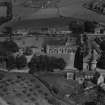 Falkland Palace.  Oblique aerial photograph taken facing east.  This image has been produced from a print.