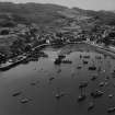 Tarbert and Tarbert Harbour, Loch Fyne.  Oblique aerial photograph taken facing south-west.  This image has been produced from a print.