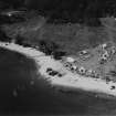 Camping Ground, Luss.  Oblique aerial photograph taken facing west.  This image has been produced from a damaged print.